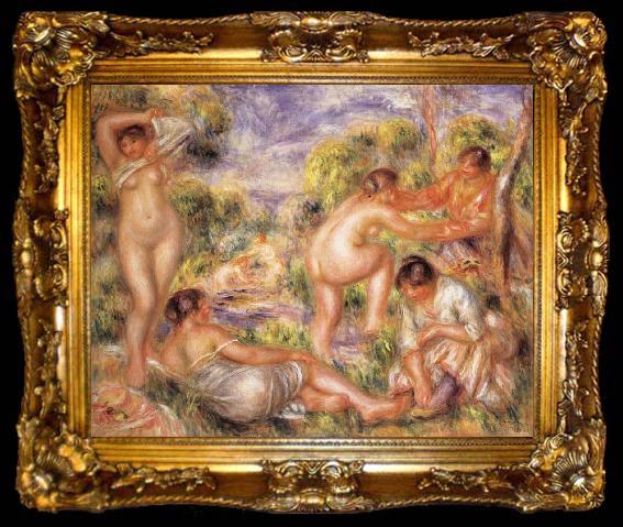 framed  Pierre Renoir Bathers, ta009-2